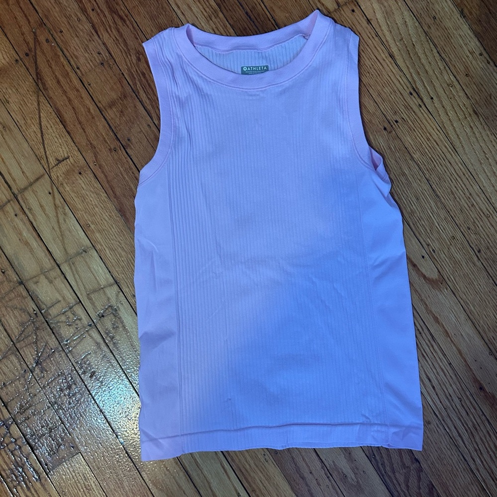 Pastel Pink Sleeveless Athleta Tank XS